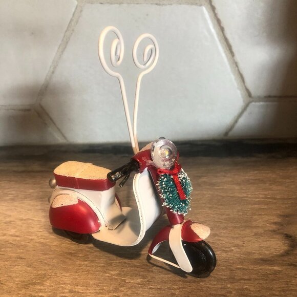 PIER 1 LED VINTAGE STYLE SCOOTER CARD/PHOTO HOLDER - Picture 3 of 8